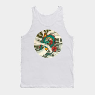 Minhwa: Asian Dragon with Magic Pearl E Type (Korean traditional/folk art) Tank Top